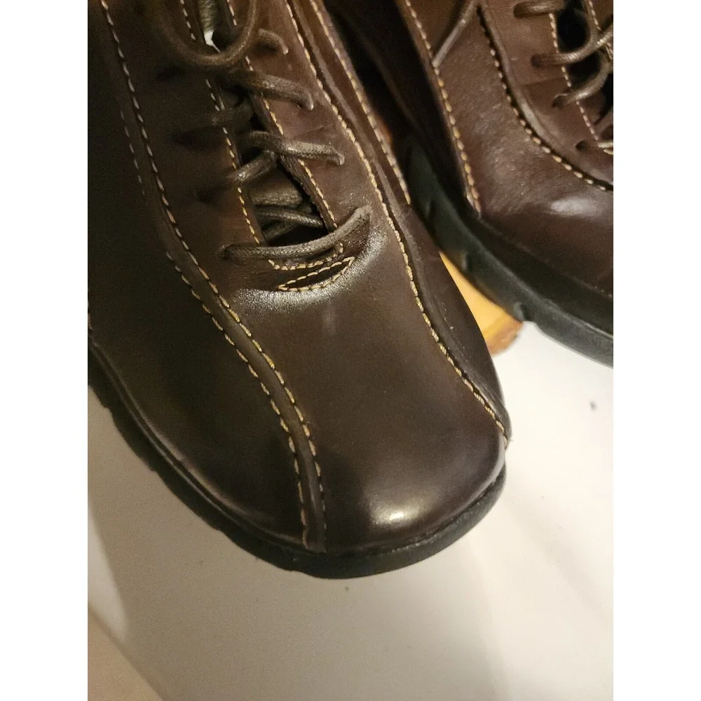 Rockford Shoes Mens 8 M‎ Brown Leather Lace Up Sneaker